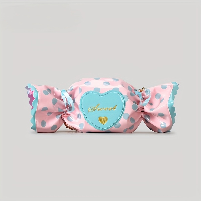 New Cute Candy Shape Single Shoulder Crossbody Bag Creative Handbag Love Letter Bag For Women