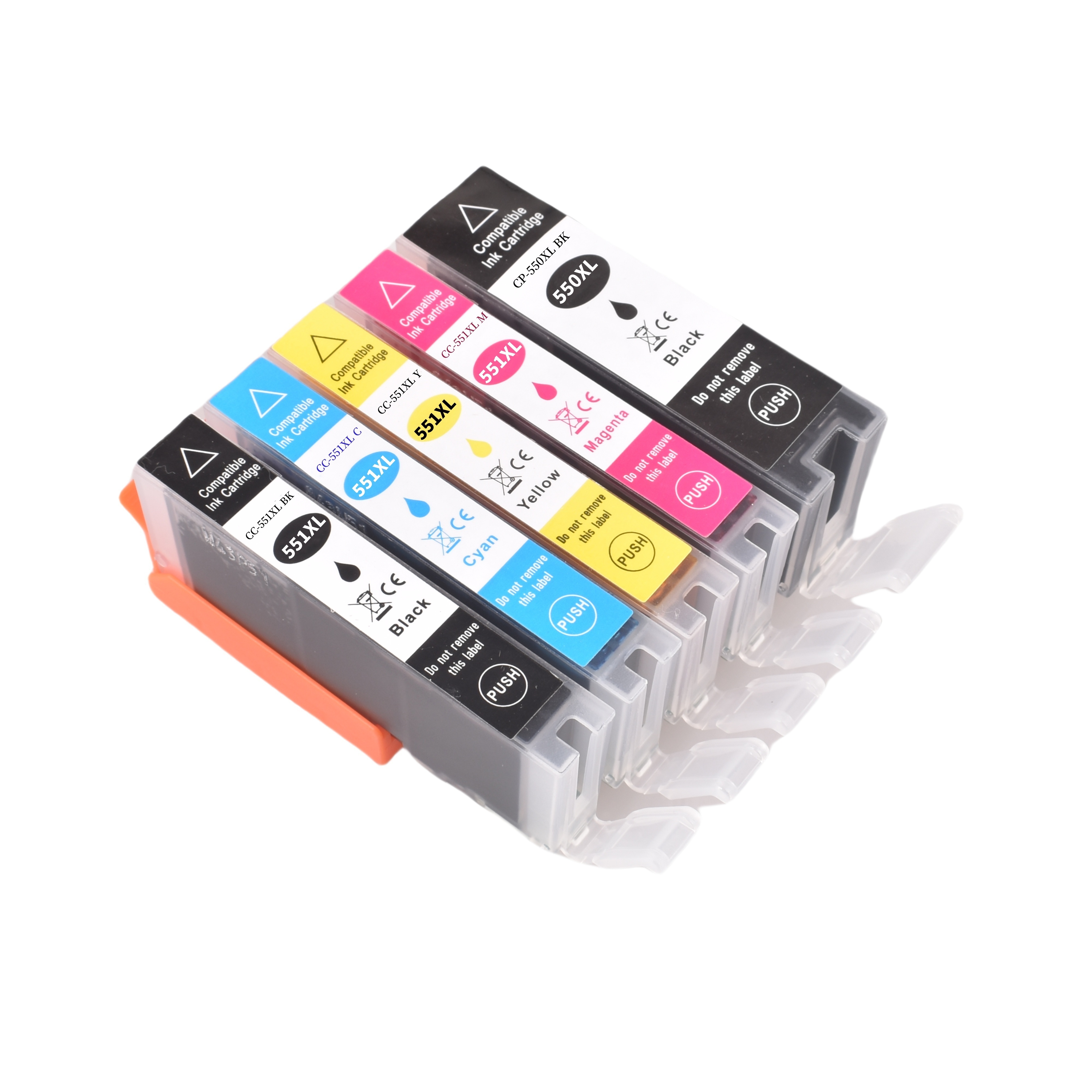 Pgi-550 Cli-551 Xl Compatible Ink Cartridge For Mg5450 Mg5550 Mg5650 Mg7550 Ip7250 Mx925 Mx725 Ix6850 Ip8750 Printer