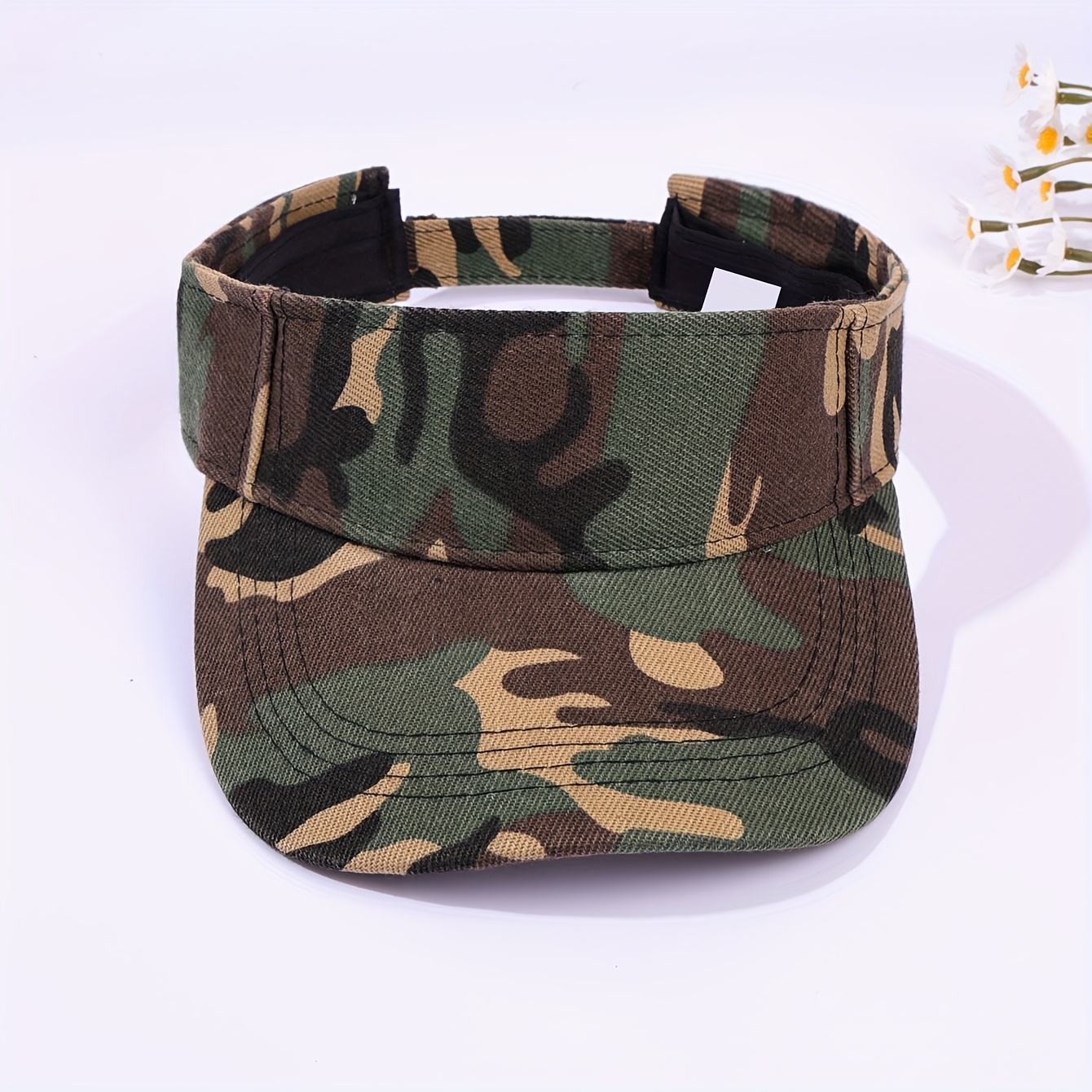 2pcs/1pc Summer Sun Hat For Men Women Adjustable Camouflage Sports Tennis Golf Running Baseball Cap
