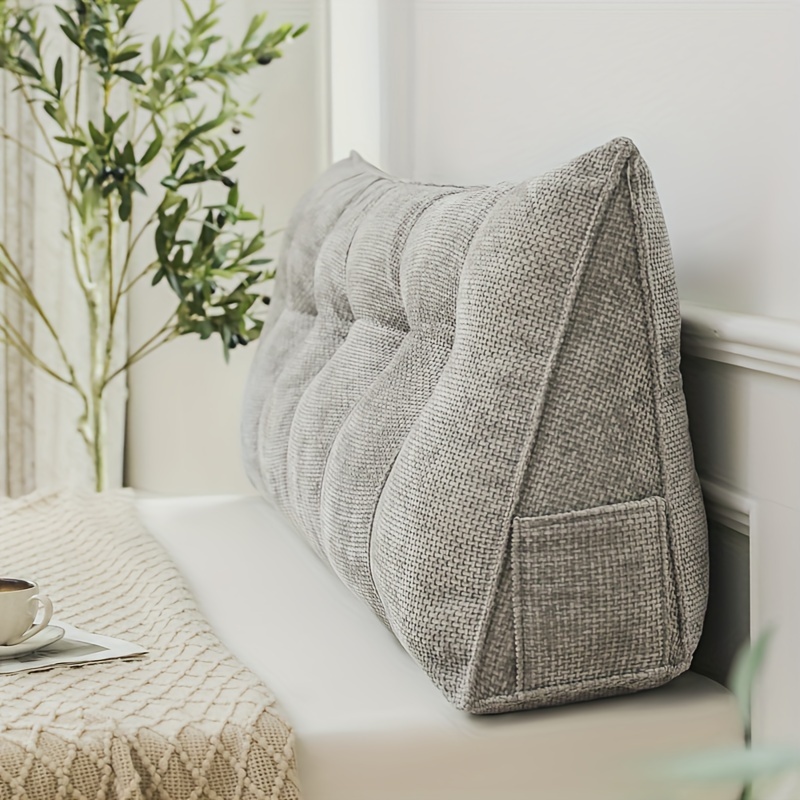 XIEMINLE Coussin De Dossier De Lecture Triangulaire - Coussin De Soutien Du Dossier Pour Tête De Lit - Pour Chambre à Coucher, Canapé, Banquette