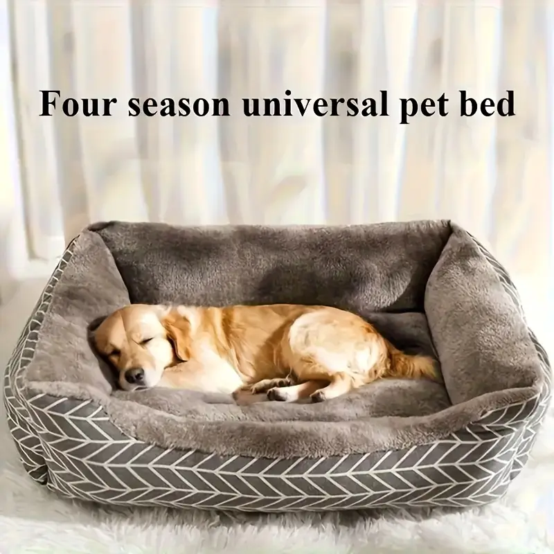 4 size options ultra soft and comfortable plush dog bed made of plush polyester fiber a winter warm pet sofa suitable for dogs from extra small to large breeds no warm thick mat for cats and dogs Product details 4