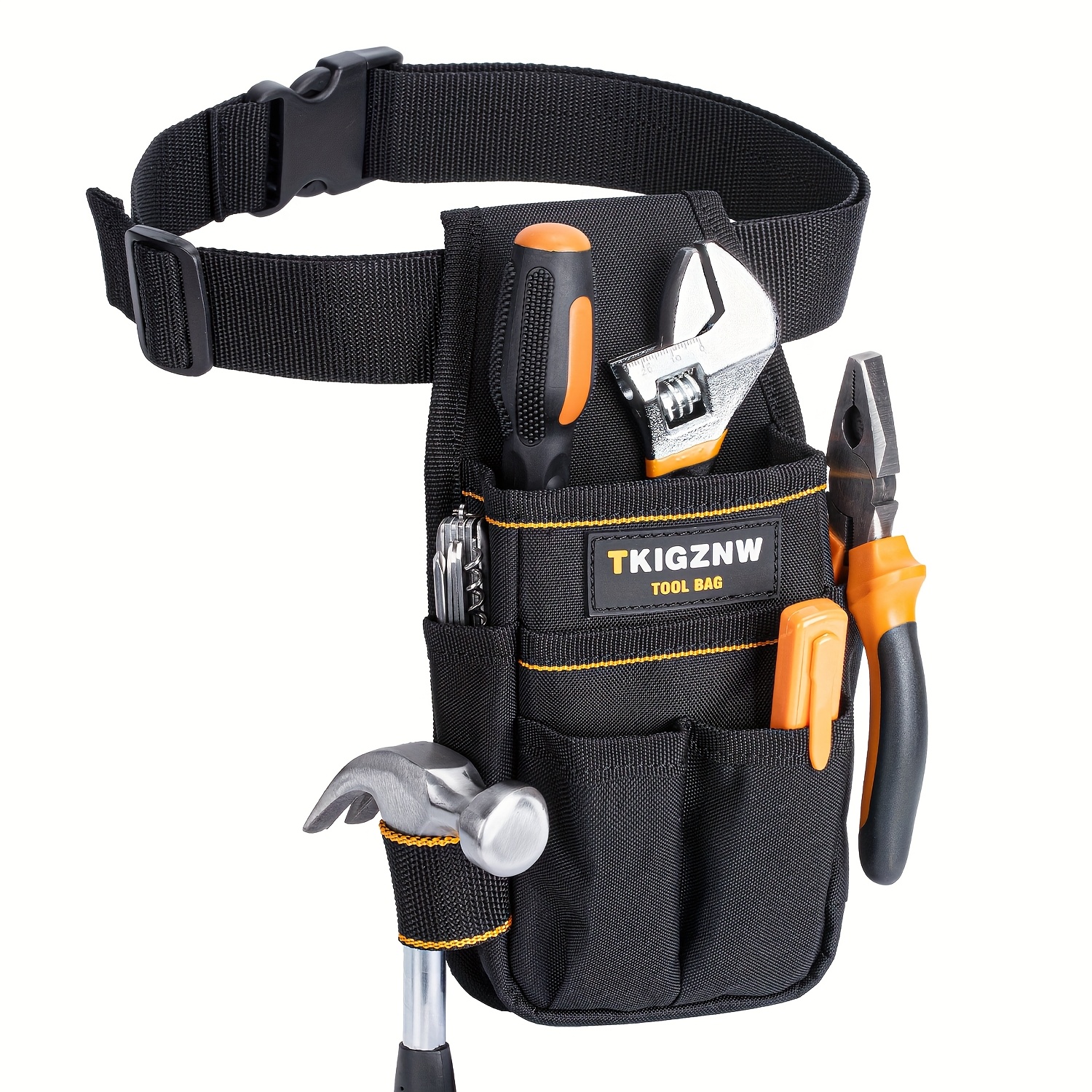TEMU Tkigznw T4004 Adjustable Waist Pack - Tool Bag With Multiple Pockets, Secure & Portable For Workshop, Diy Projects, Outdoor Use, Workshop