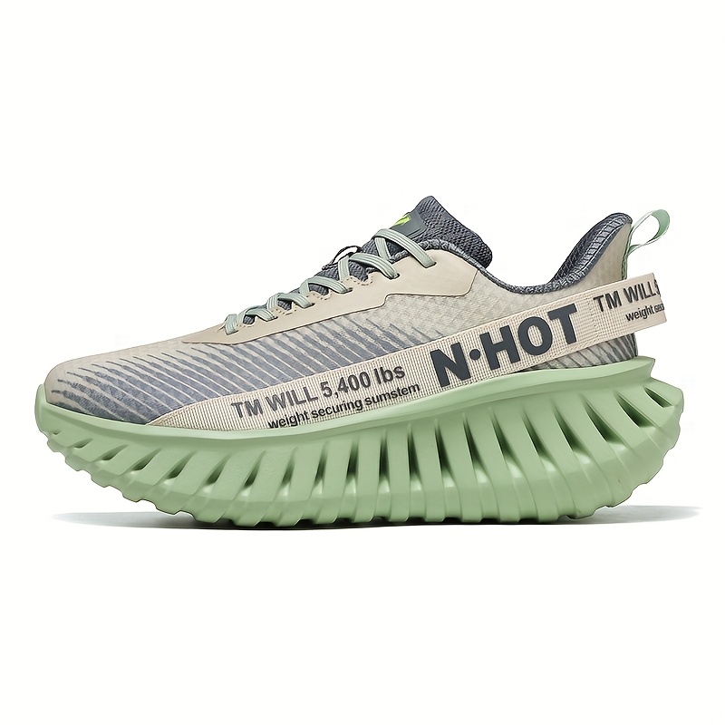 New Spring/Summer Men's Carbon Plate Running Shoes, Lightweight, Shock-Absorbing, Anti-Slip Sneakers, Lightweight, Casual, and Comfortable Running Shoes, Fashionable Men's Thick-Sole Running Shoes, Breathable Mesh Sneakers, Marathon Outdoor Running