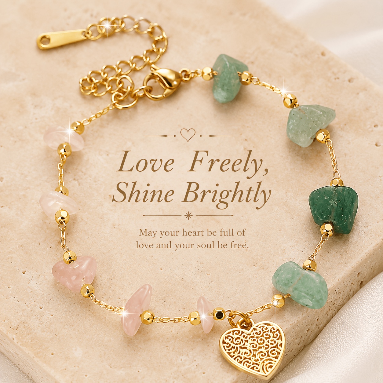 Bohemian Style Irregular Natural Stone Bracelet