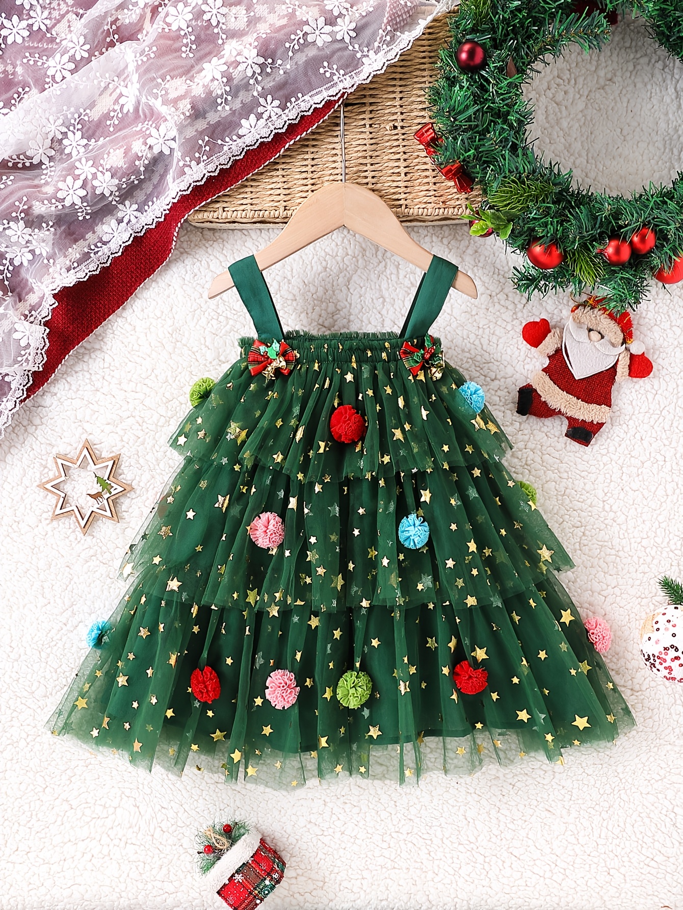 Abito Albero Natale Pz Abito Da Tutù Per Albero Di Natale Festivo