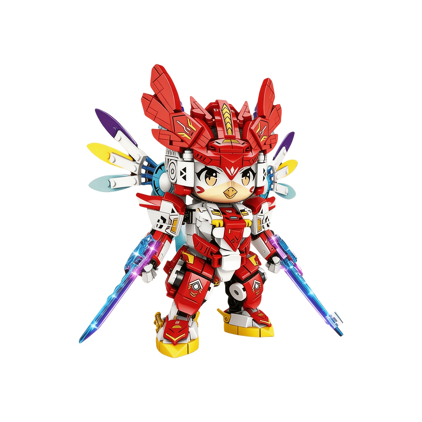 Cute Twelve Zodiac Animal Mecha Building Block Set