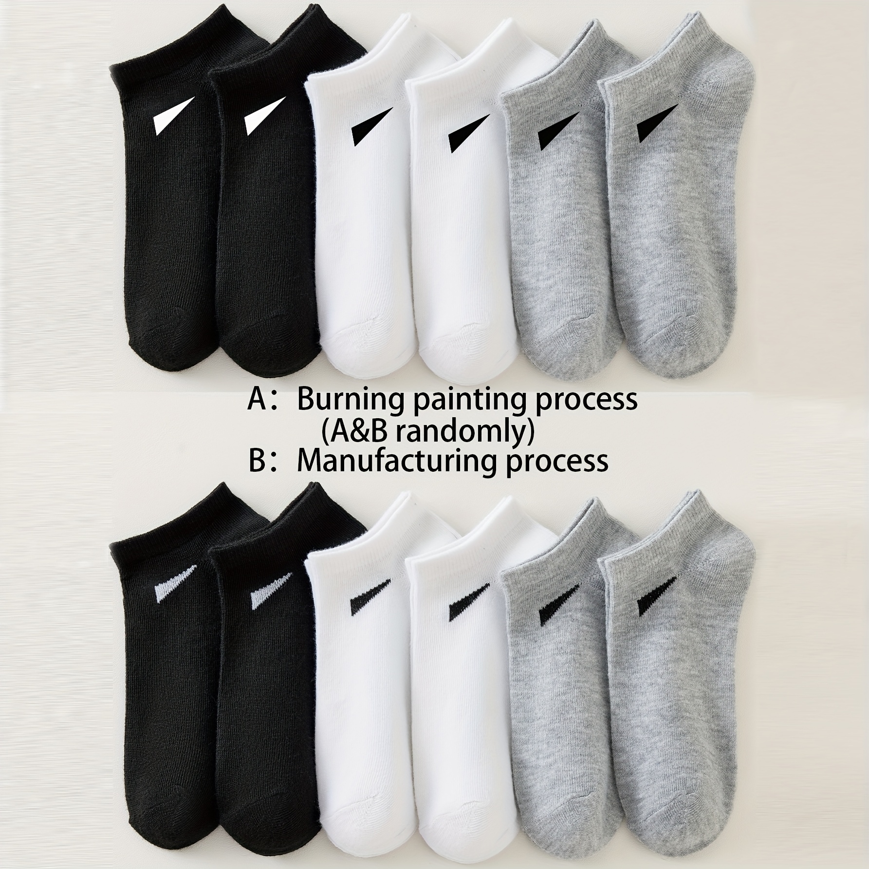 10/20 pairs of Men's breathable socks - comfortable blend of polyester and spandex, solid color design, lightweight knit, suitable for casual wear, daily socks | minimalist socks | durable fabric, simple design, soft fabric, active lifestyle