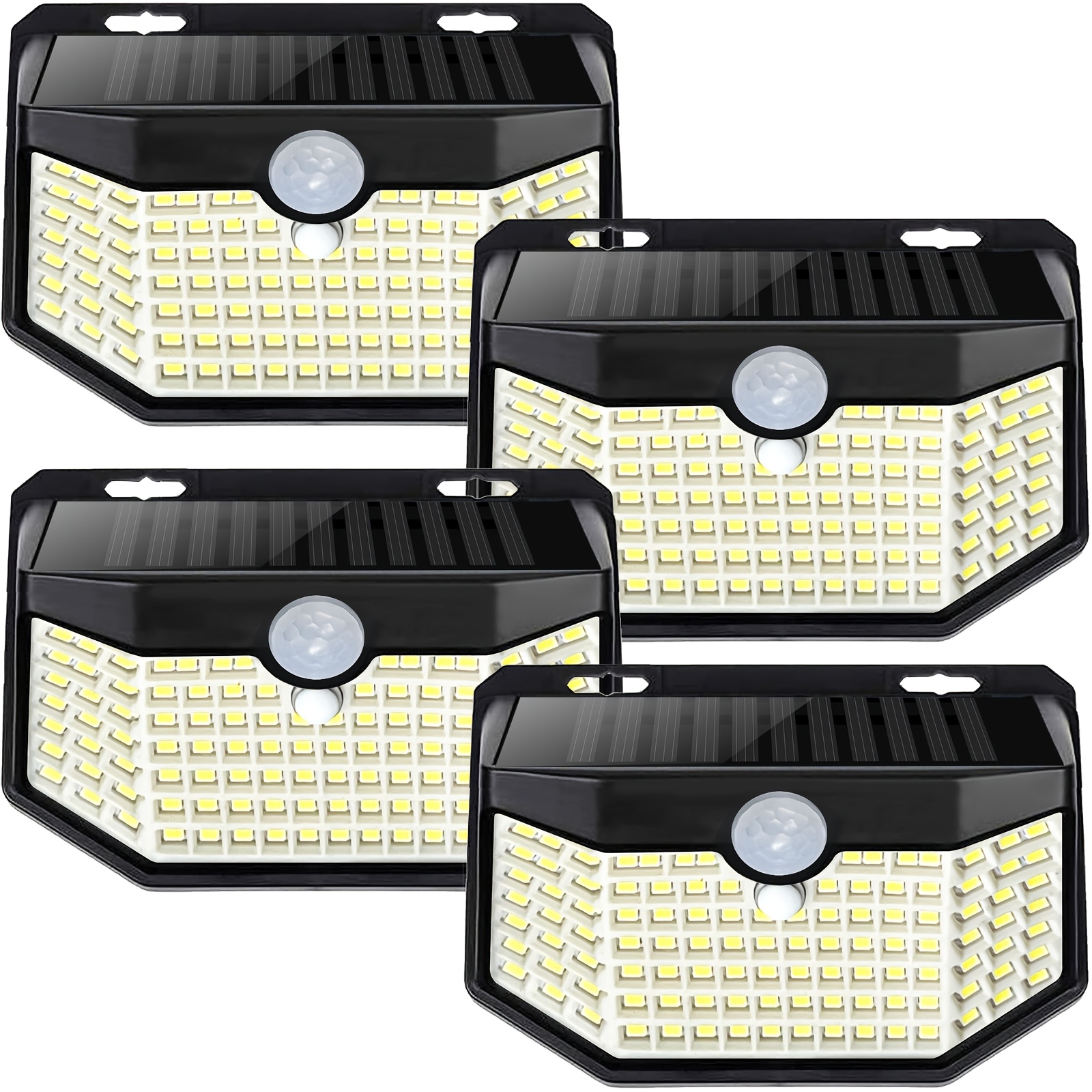 Aootek Solar Motion Sensor Lights – 120 LEDs, 270° Wide Angle, 3 Modes, IP65 Waterproof, 4-Pack Step Lights For Yard, Garage, Deck, Front Door