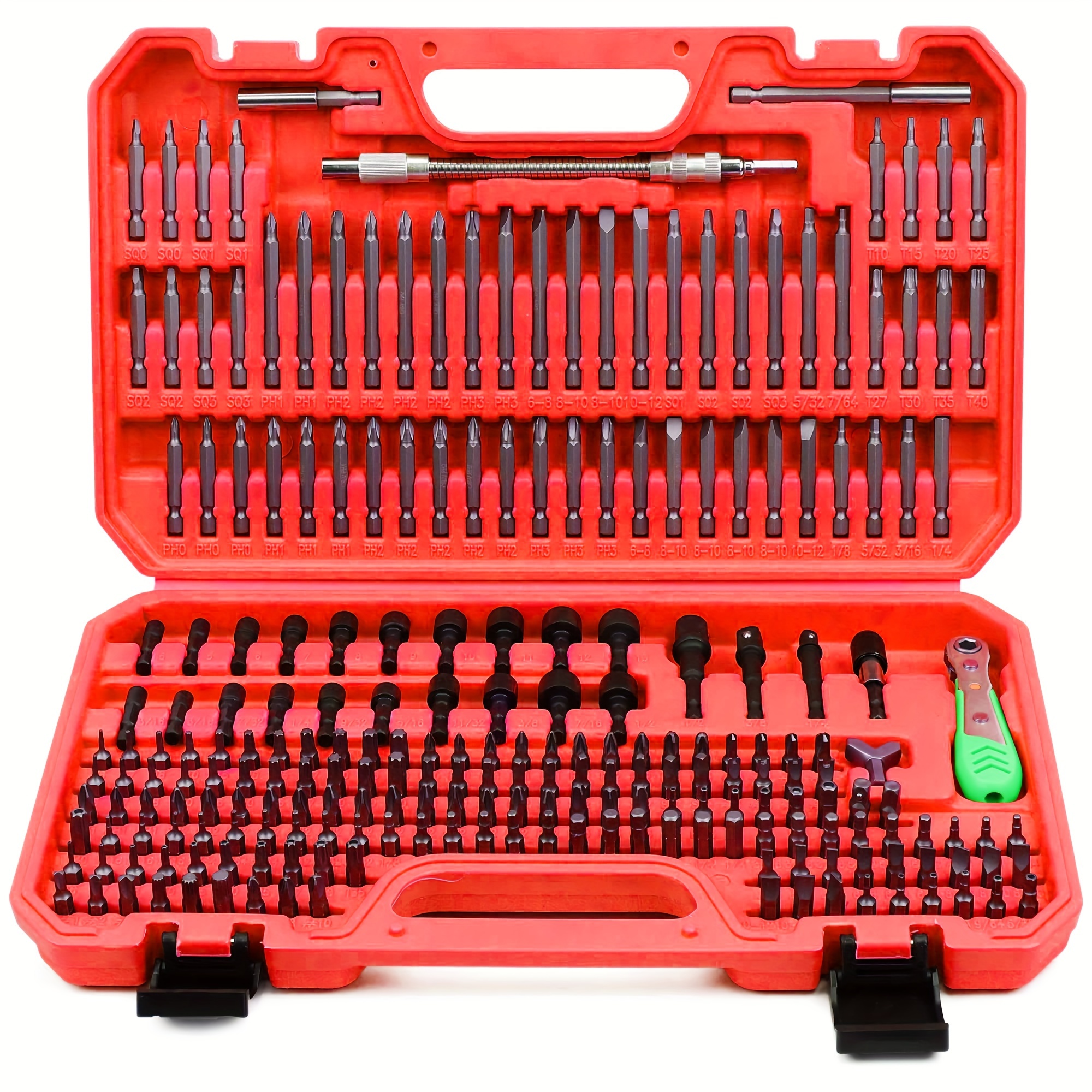 TEMU 232pcs Screwdriver Bit Set, Set, Screw Driver Bit Set, Magnetic Bit Set, Nut Driver, Ratchet Wrench, Bit H Etc, Packaging. Nice Gifts
