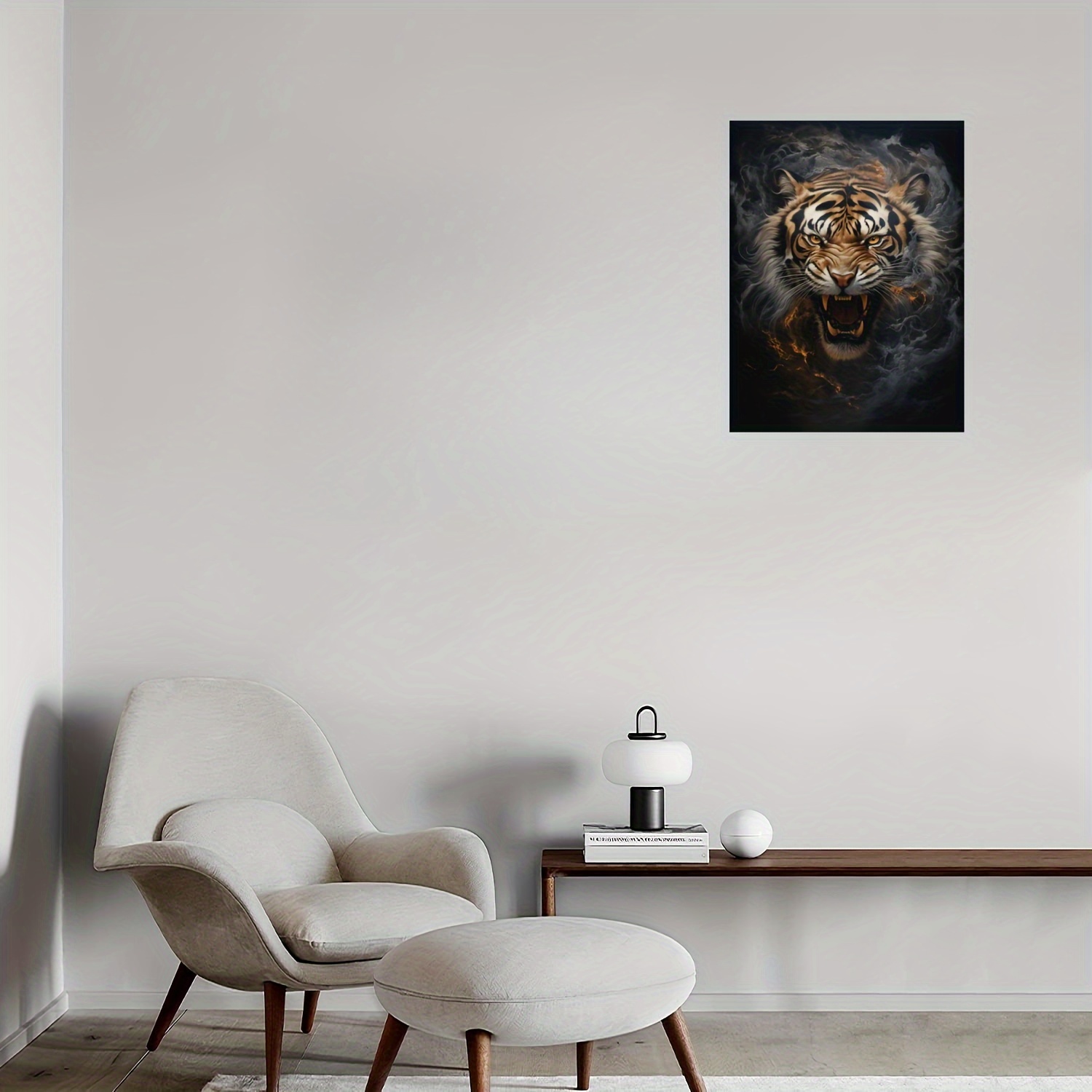 Animal Tiger Canvas Wall Art Picture Tiger Art Wall Painting - Temu Canada