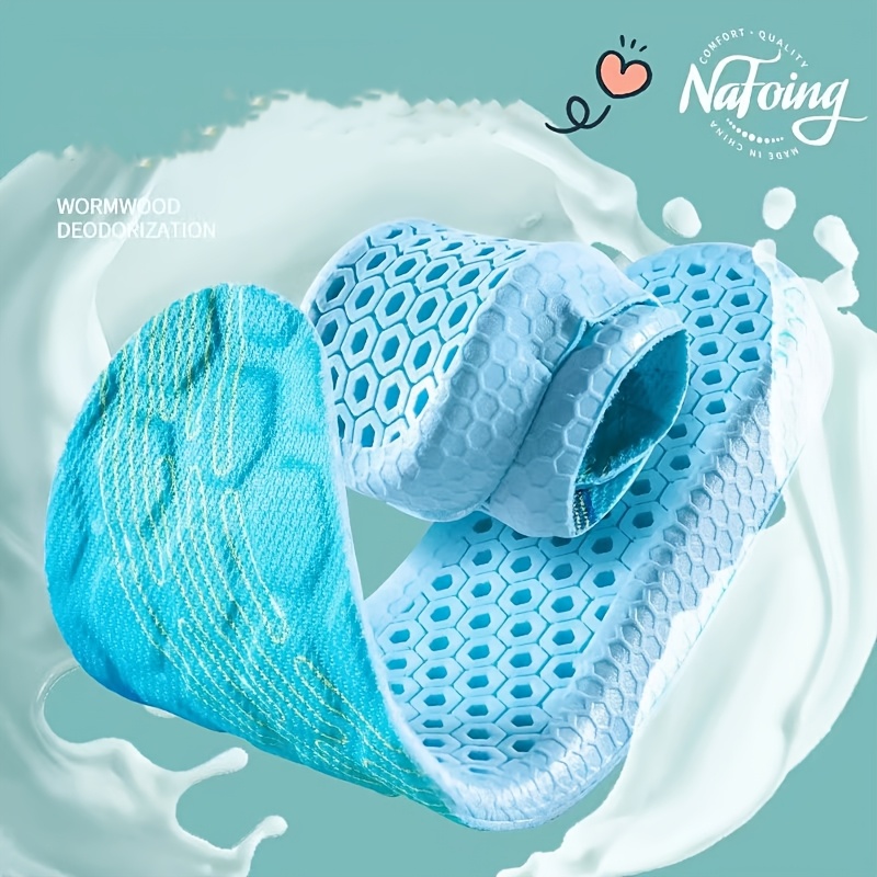 Plantillas de gel de última generación de alta elasticidad y absorción de impactos - Transpirables, resistentes al olor, con soporte ergonómico para el arco y amortiguación hexagonal, adecuadas para correr, caminar y estar de pie - Plantillas unisex cómodas para calzado deportivo y casual, material