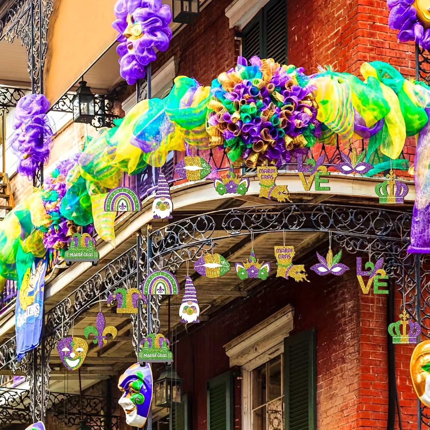 3 piezas de decoraciones de Mardi Gras, decoración de Mardi Gras de madera,  decoración de carnaval, fiesta de máscaras, letrero direccional de Mardi