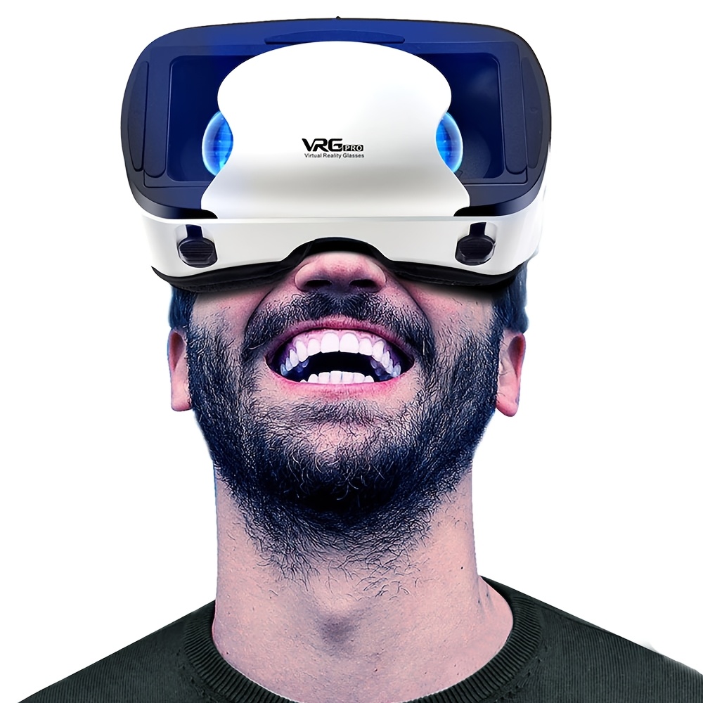 Casque VR Intelligent 4K 2025 avec Expérience Cinéma IMAX 3D, Réglage IPD & Mise au Point, Système de Suivi Realiste, Compatible Smartphone/Tablette pour Films, Jeux, Cadeau - Installation Plug & Play (Pas de Base HMD Externe)