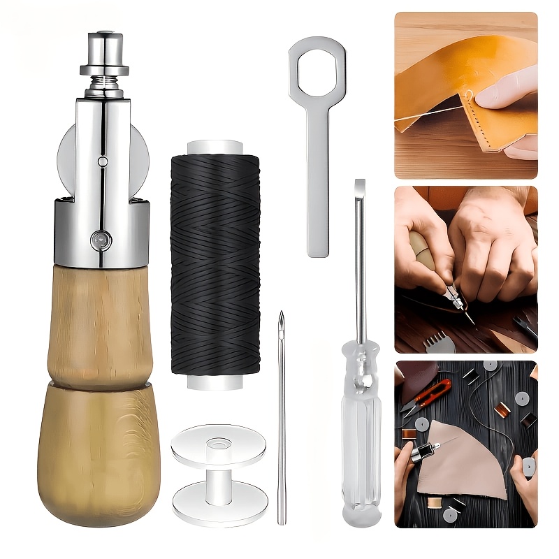TEMU 6pcs Professional Sewing Kit - High-quality Handcraft, Furniture & Leather Repair Tools - Includes Needles, Easy-to- For Precise Stitching