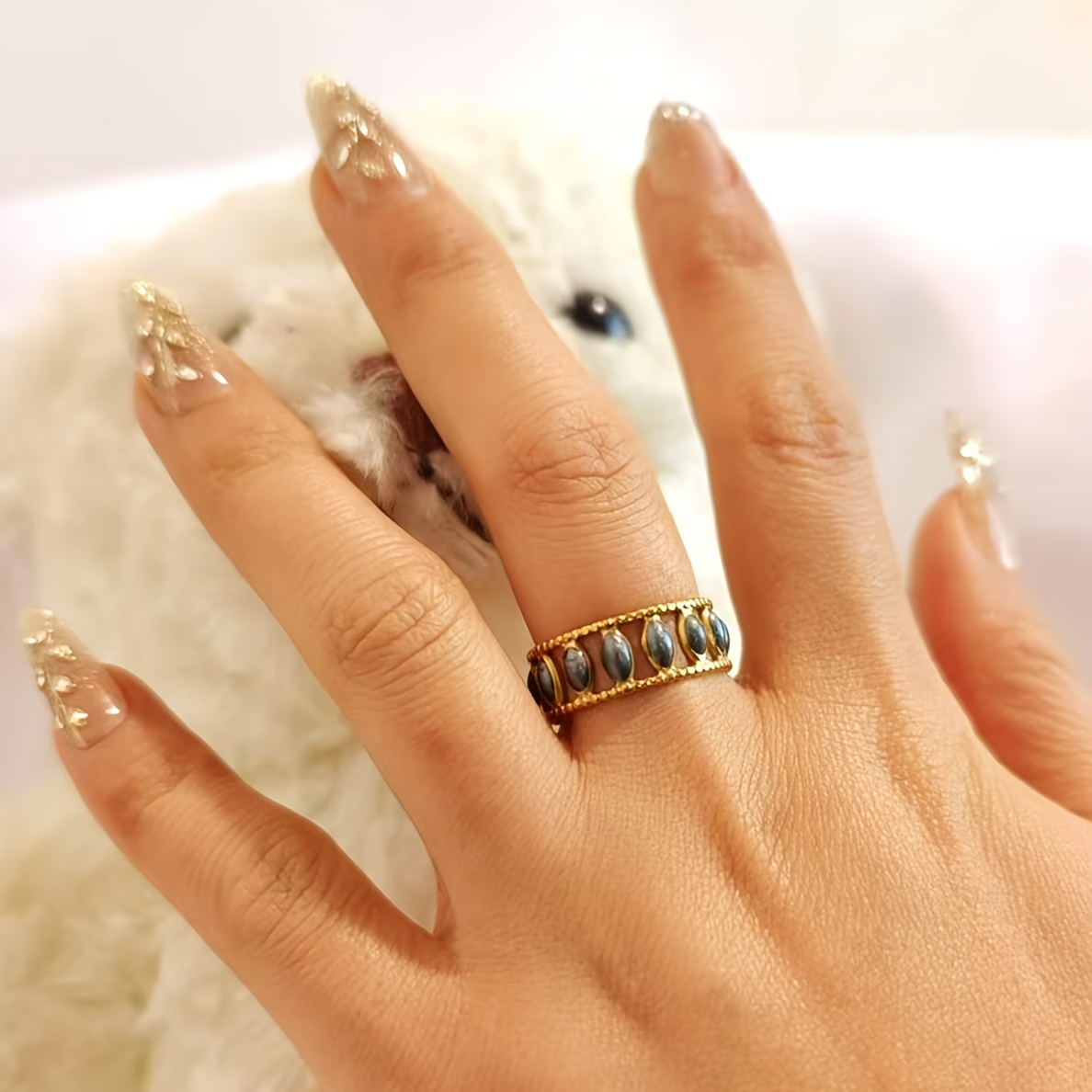 Minimalist Geometric Stainless Steel Open Ring