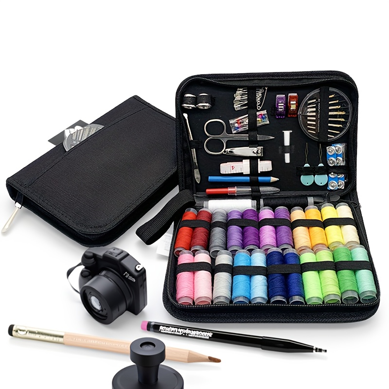 100 件多缝制套件，附配件 - 24 色线、针和线小型维修缝纫套件，基本迷你便携式旅行缝纫用于紧急维修 商品详情 5