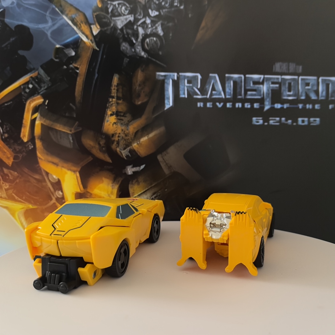 Transformers: Bumblebee Action Figure with Movable Joints & Push-Pull Wheels - Highly Poseable Collectible Toy, Detailed Movie Character Design, Ideal Christmas/Halloween Gift for Fans, Collectible Toy, Detailed Craftsmanship