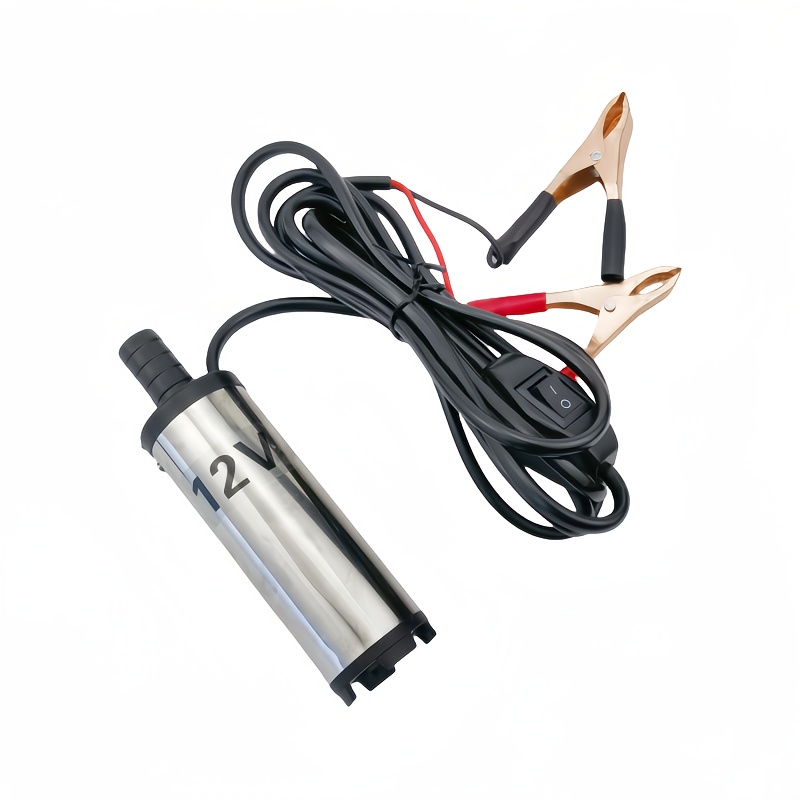 1pc 12v Submersible Pump | Portable Fuel Transfer Pump, Fast Manual-free Oil Refueling Pump For Truck, Tractor, Boat, Fits /kerosene/, Avoids Messy Hand Siphoning Work