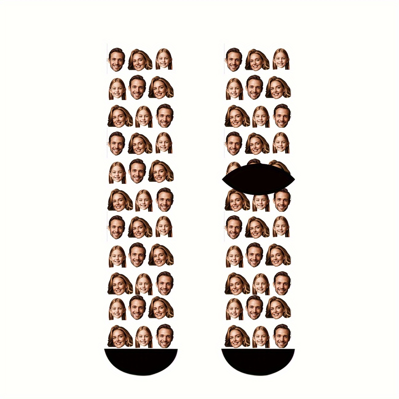 TEMU 1 Pair Of Personalized Face Men's Mid-calf Socks With Custom , Stylish Custom-image Socks For Guys And Beautiful Girls/couples, Fun Custom-image