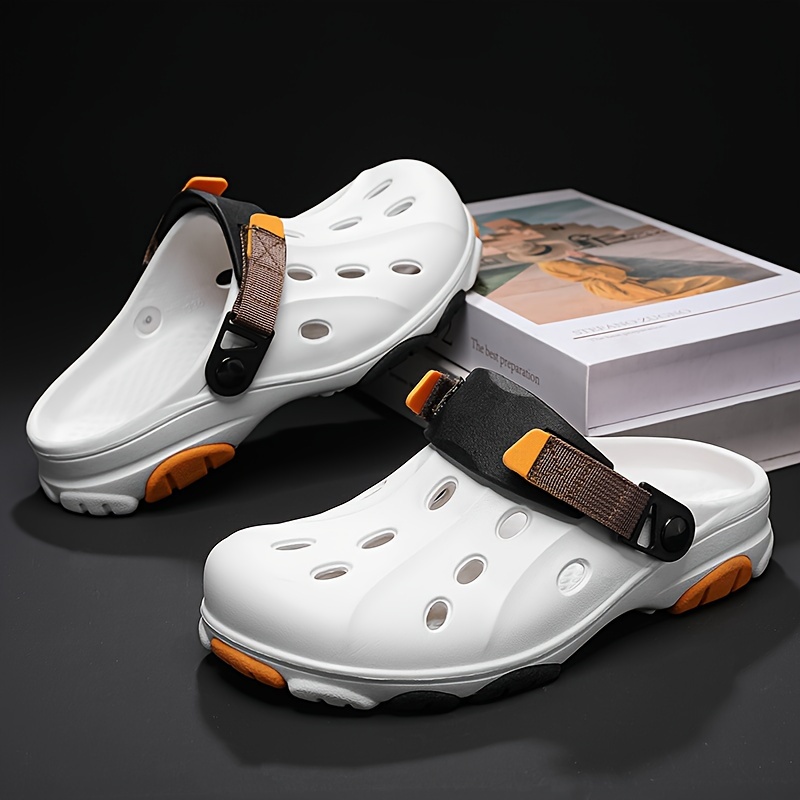Mens Solid Colour Chunky Clogs Comfy Non Slip Casual Eva Sole Slippers For Mens Outdoor Activities Men s Shoes Temu 4