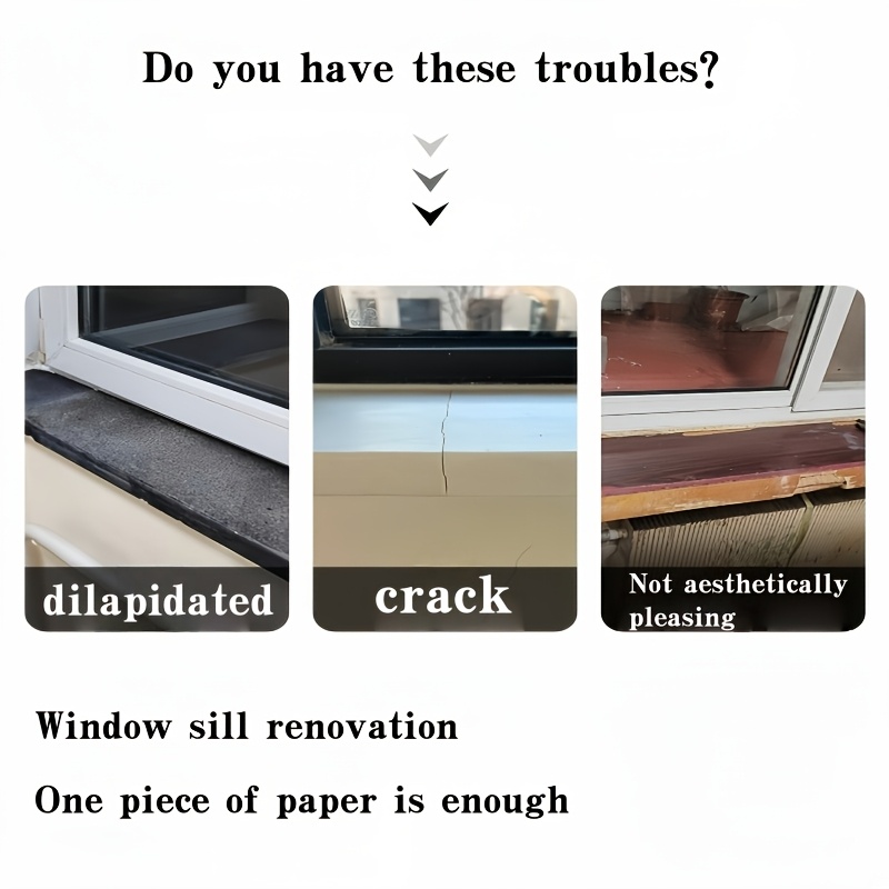 Peel And Stick Window Sill Protector With Marble Texture – Waterproof PVC Film, Cuttable, 300x40cm, Self-Adhesive, Protects From Scratches & Spills
