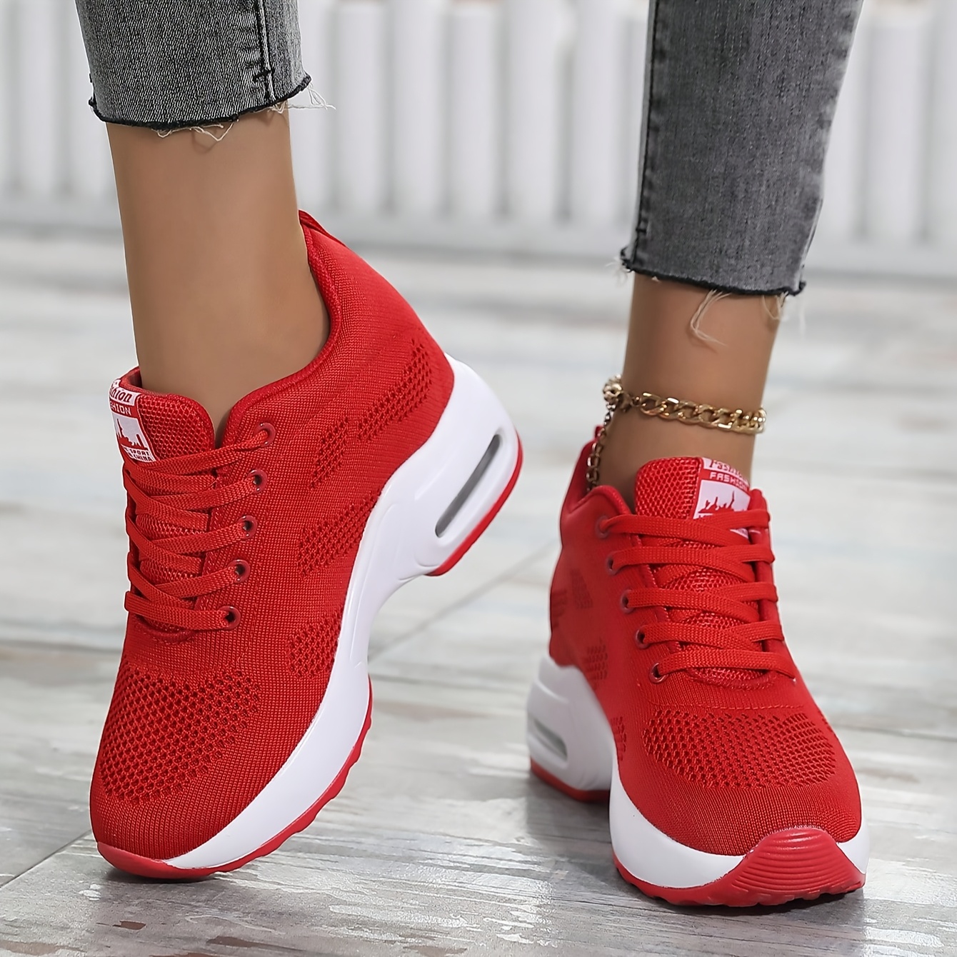 Zapatos Casuales de Suela Gruesa para Mujer 1912: Cómodos y Ligeros con Aumento de Altura - Imagen 5