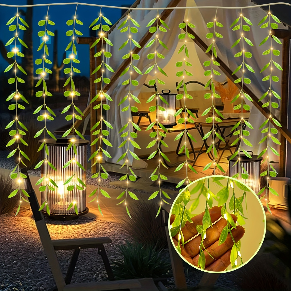 1pc 100 led usb   atmosphere light 8     9 84ft soft yellow glow ideal for christmas wedding bedroom home garden wall decor birthday gifts garden wall light modern wall light durable plastic light outdoor wall light 3
