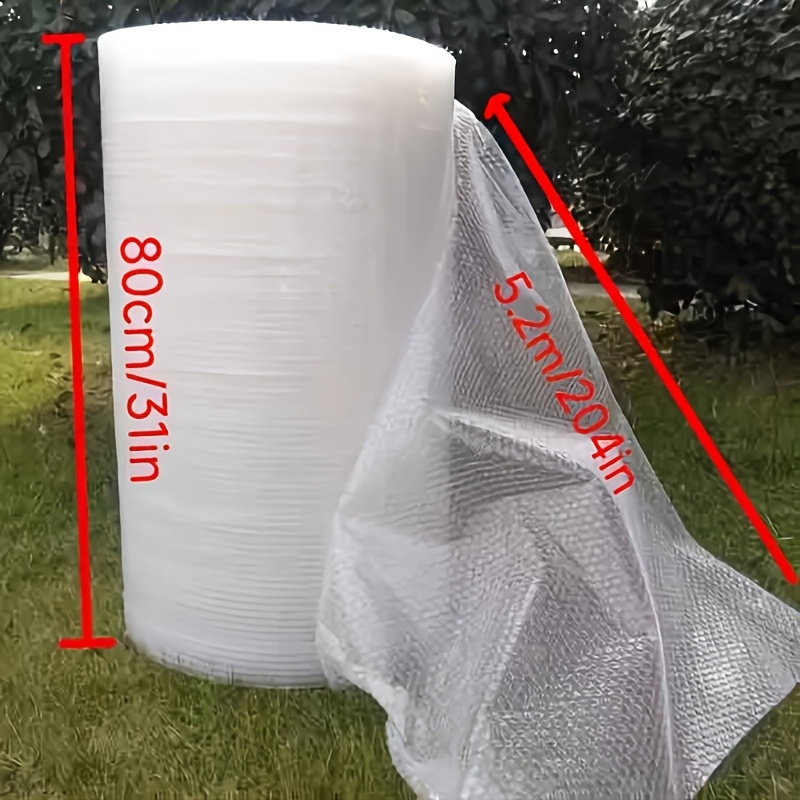 TEMU Rotolo di Bubble Wrap, Dimensioni 80Cm X 5.2M/31In X 204In. Utilizzato per Traslochi, Spedizioni e Servizi di . Usato per Imbottire e Proteggere