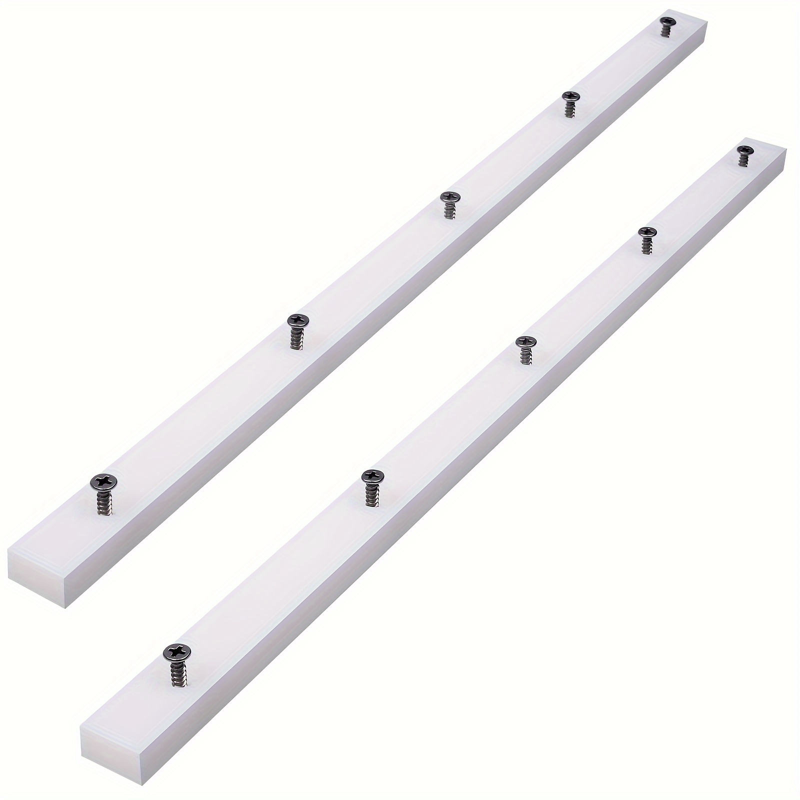 

For Table Saw, 3/4" X 2 1/2" X 17", Pre-drilled 10 , For Fixtures Or Miter , Plastic, No Required, Tool