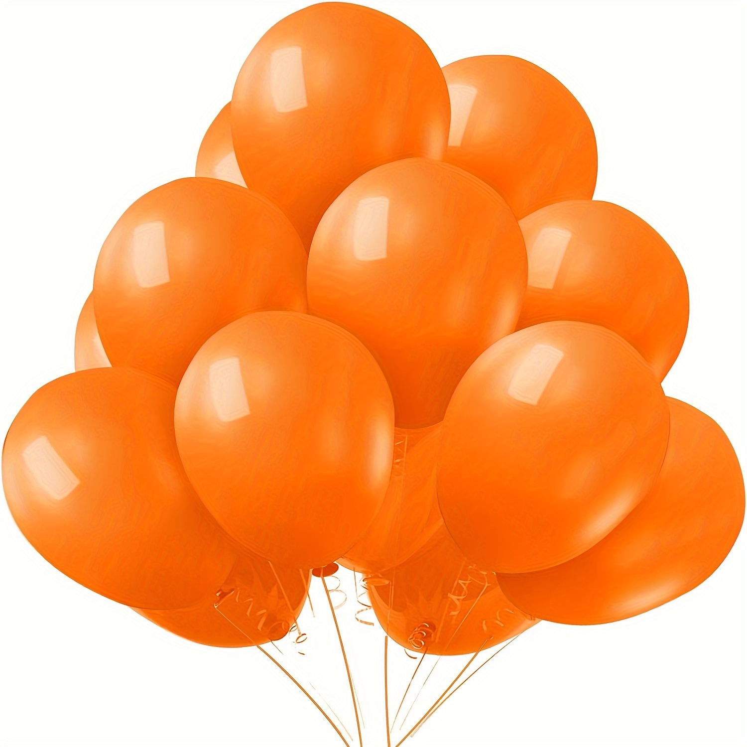 

50pcs-orange Balloon, Latex Party Balloon, Helium Matte Orange Balloon For Birthday Wedding Shower Halloween Party Decoration