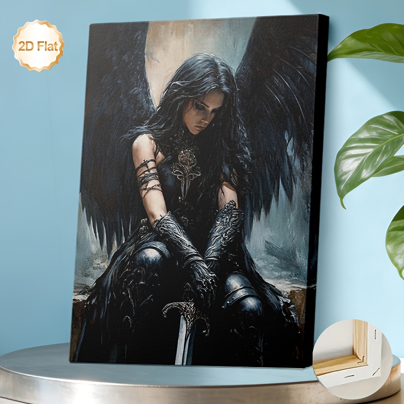 TEMU 2D Plat - Décoration Murale Gothique Cadre pour Pièces à Thème , Cadeaux de Fête des Mères, Cadeaux pour Meilleur Ami, Décorations de Bureau et
