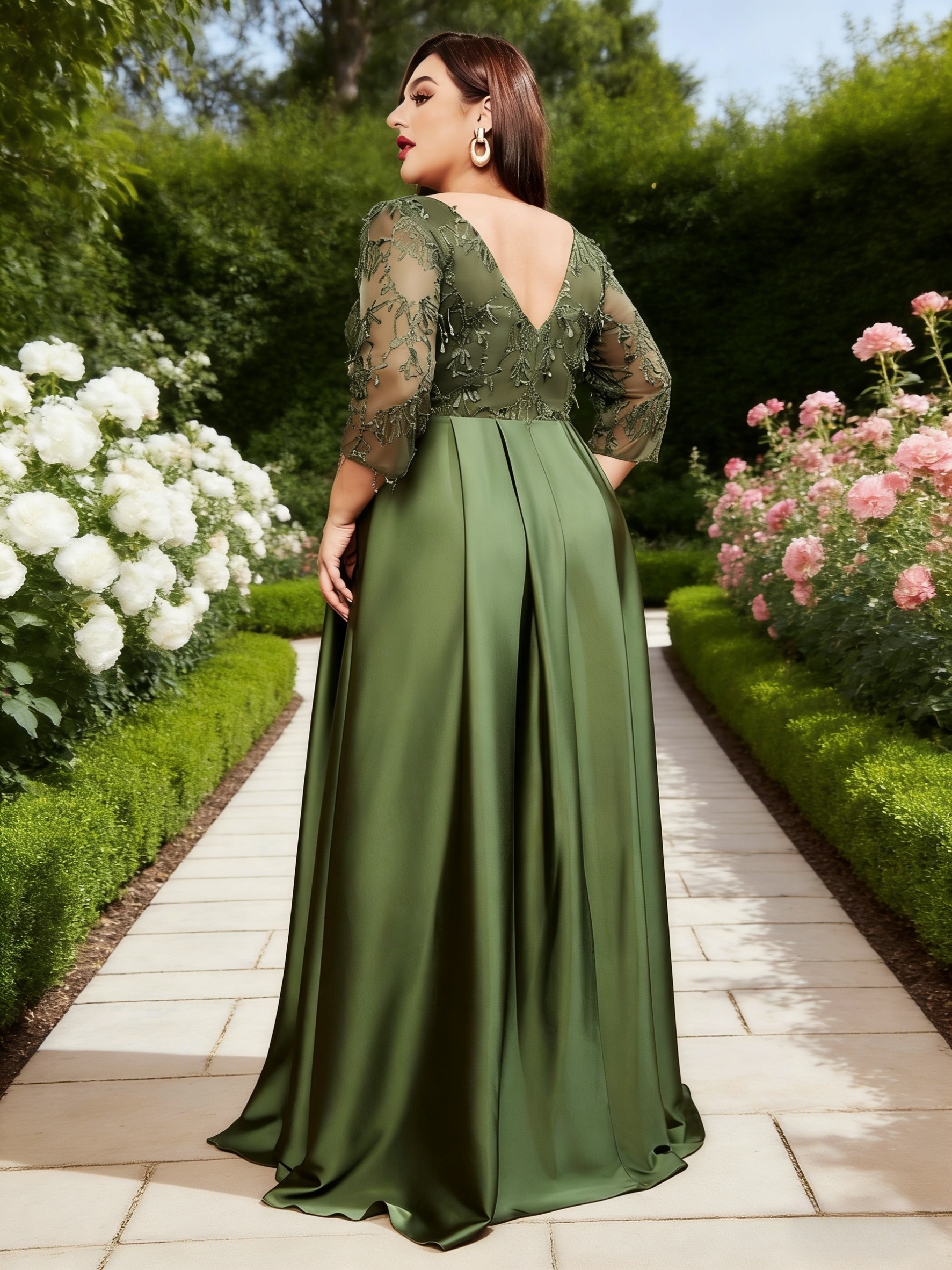 sage green a line prom dress Olive Green Satin Formal Dress A-Line Square Neck Prom Dresses 21645 Custom Colors / US10