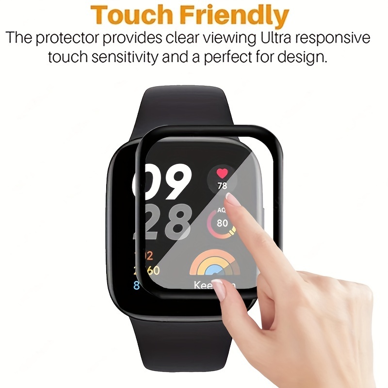 3pcs Soft Glass For Redmi Watch 3 Lite 3 Active 4 Smart Watch