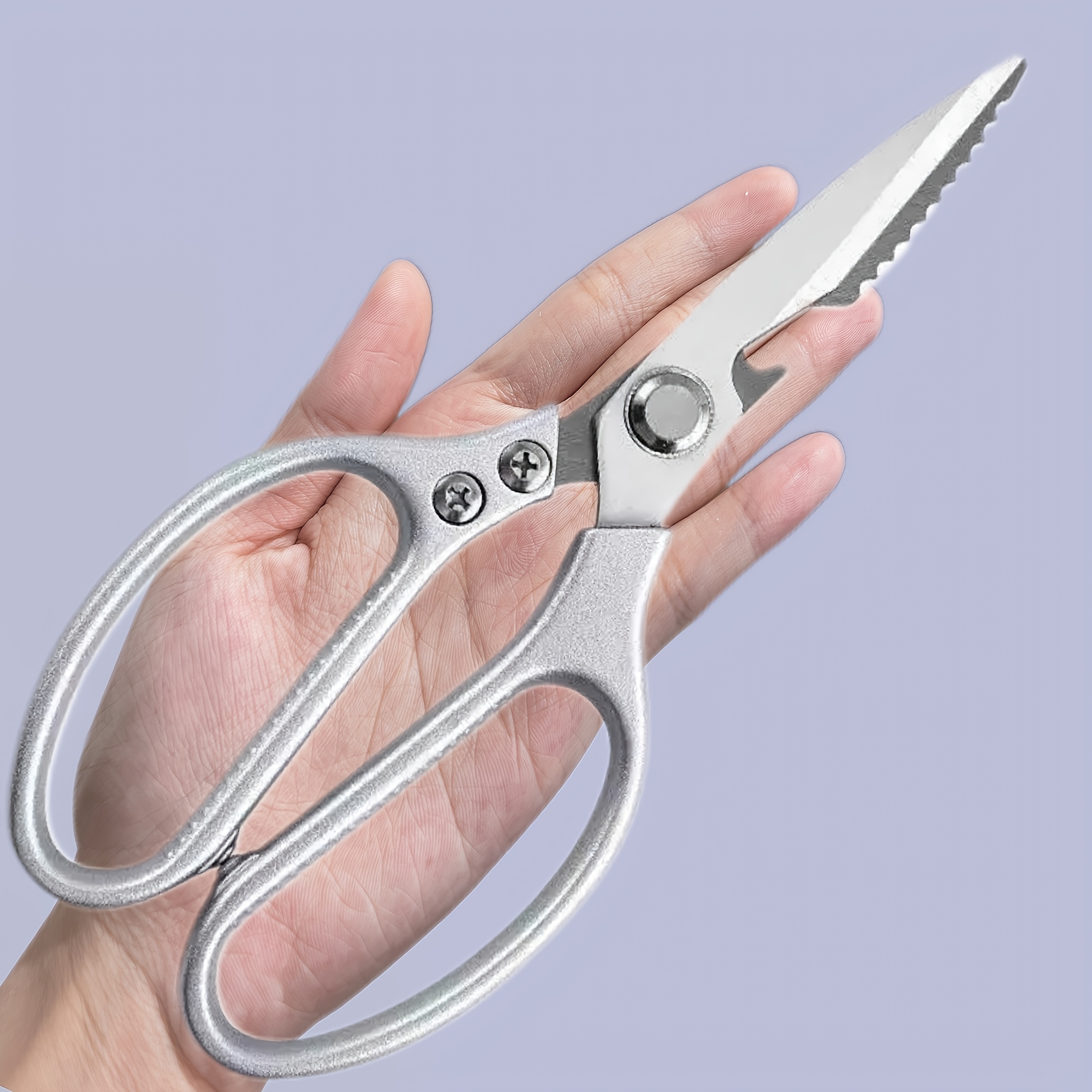 a set of stainless steel scissors sharp and durable versatile suitable for office     kitchen supplies no assembly