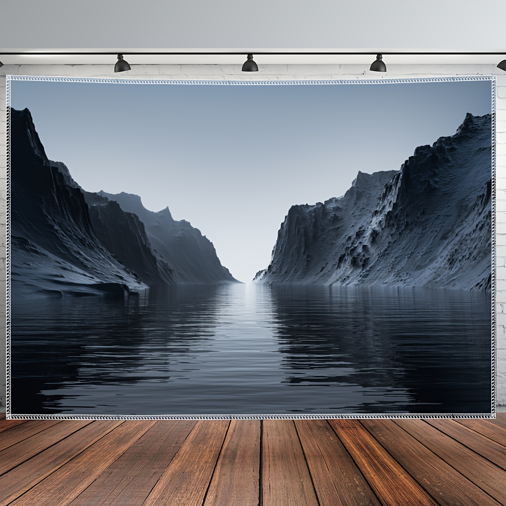 Mountain Sea Landscape Wall Hanging Tapestry For Home Room Decor_voghion.com