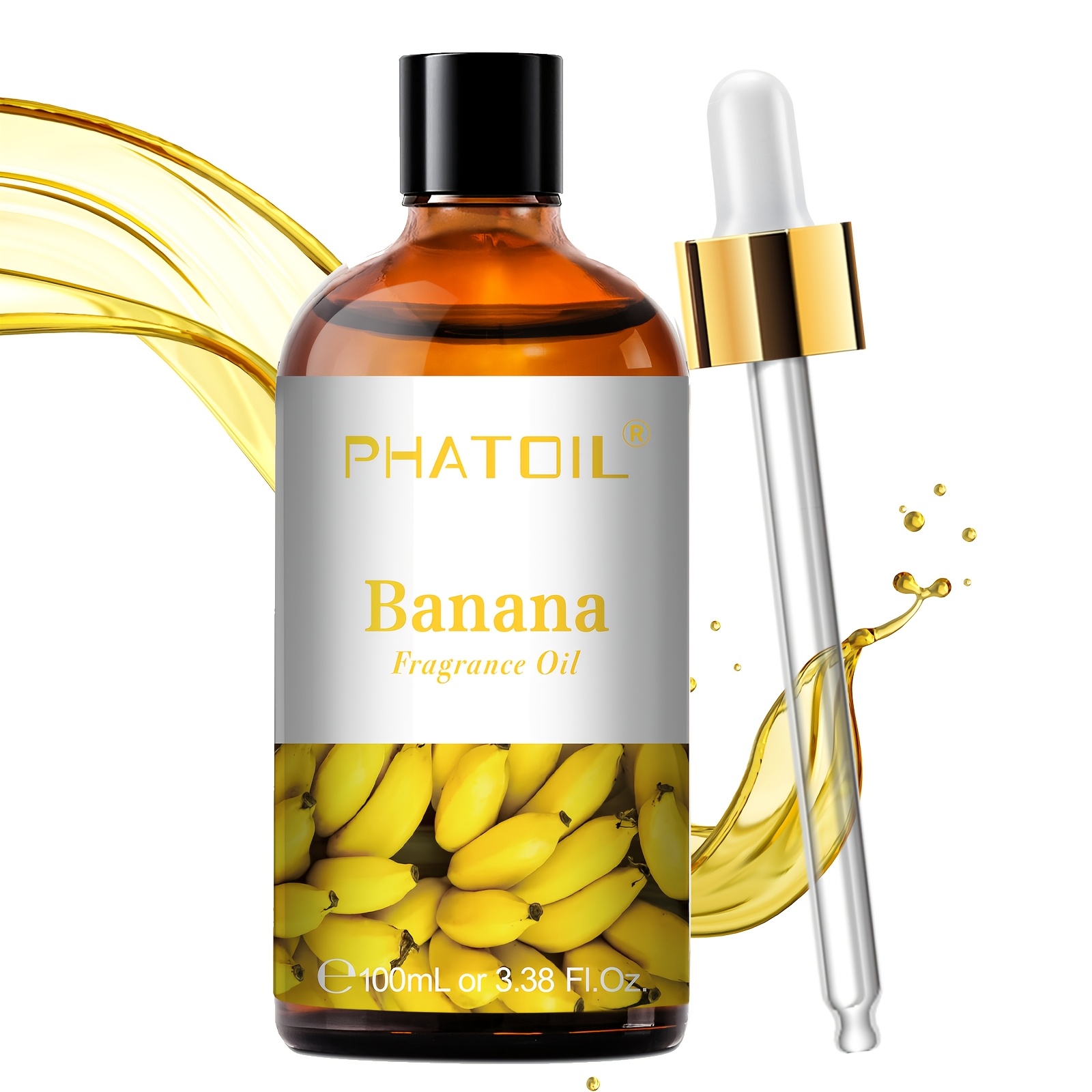 TEMU Phatoil 1pc 100ml/3.38fl.oz Banana Fragrance Oils For Diffusers Humidifier Candle Making