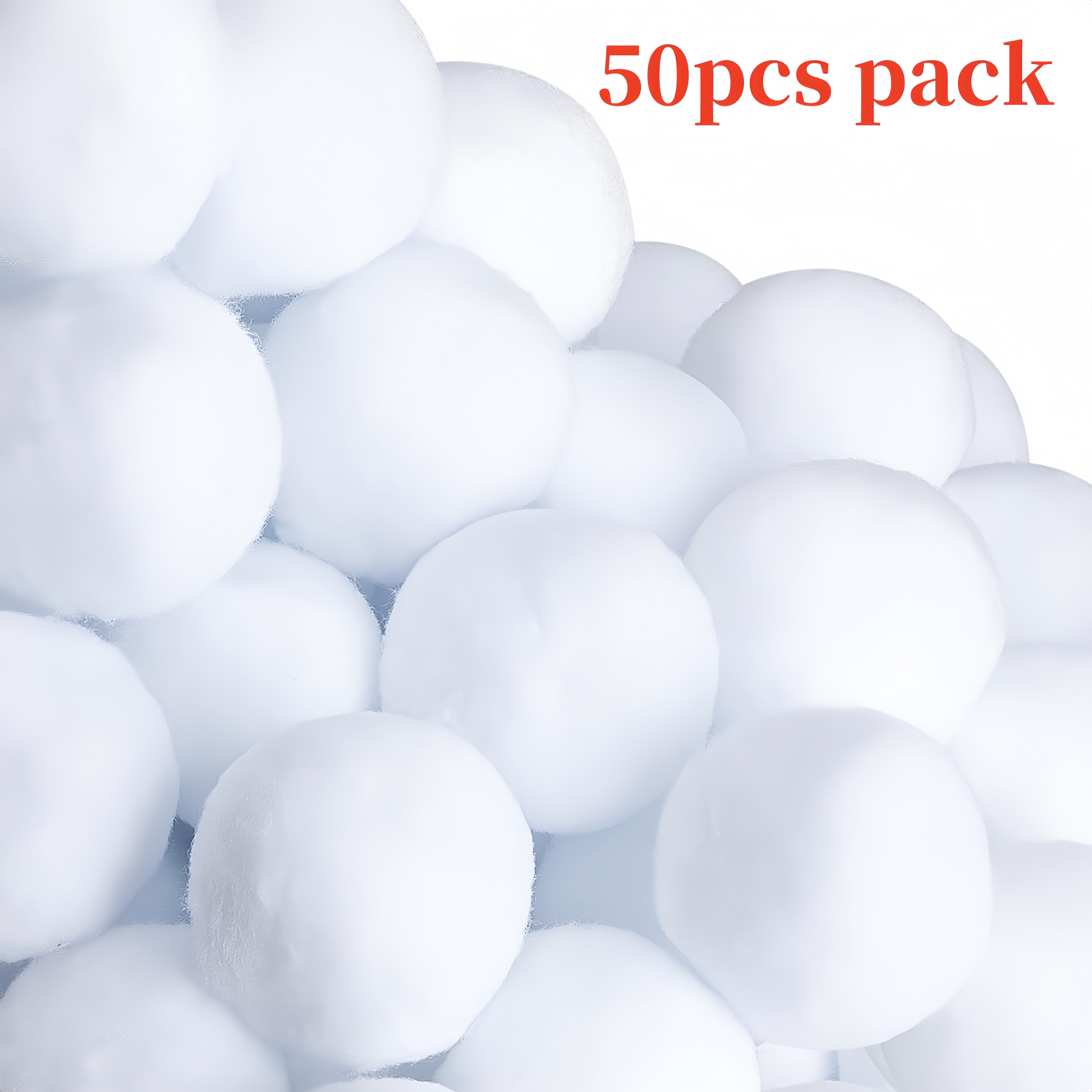 50pcs Jumbo Tennis Ball - Perfect For Christmas Tree Ornaments & Fun Activities, No Power Needed, Featherless Holiday Decorations, Christmas Decor, For Christmas