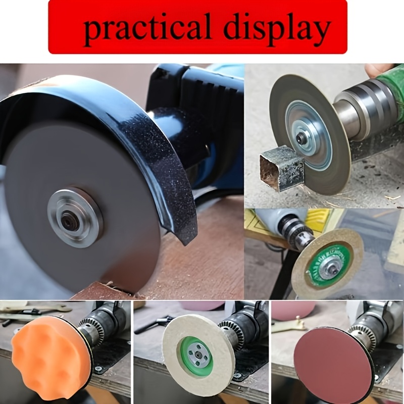 3pcs set of universal electric drill conversion head hand electric drill conversion grinder adapter suitable for cutting discs polishing wheels grinding connection adapter electric drill adapter woodworking tools cutting tools