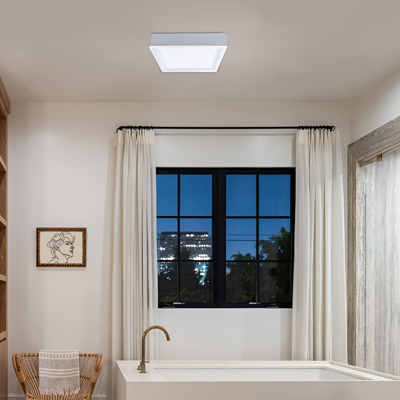 Geperll LED Square Ceiling Light Fixture, 24W/18W