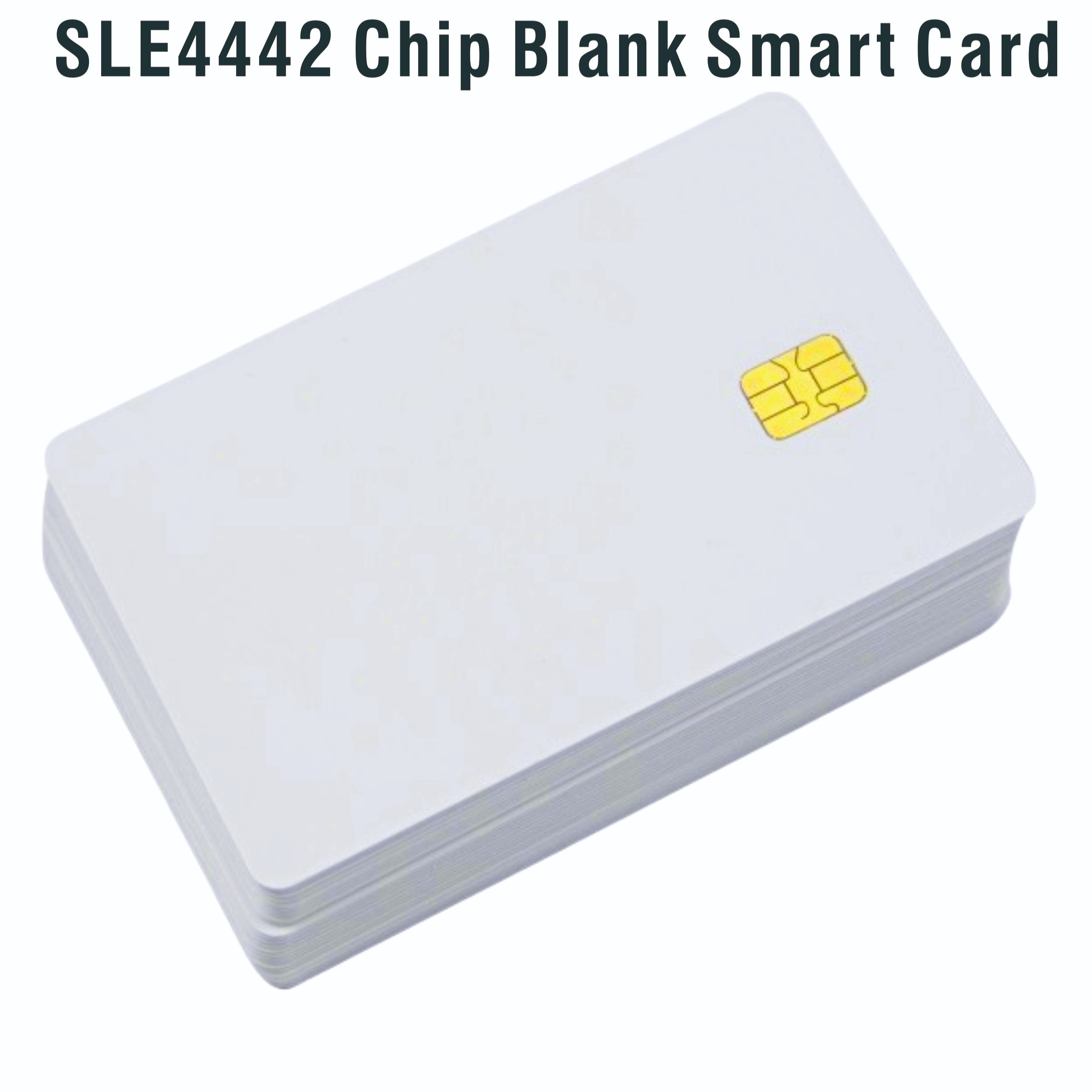 

Pvc Ic With Sle4442 Chip Blank Smart Card Contact Ic Card Safety White, Smart Intelligent Contact Ic Card, Contact Chip Pvc Card For Hotel Key Card/access Control System