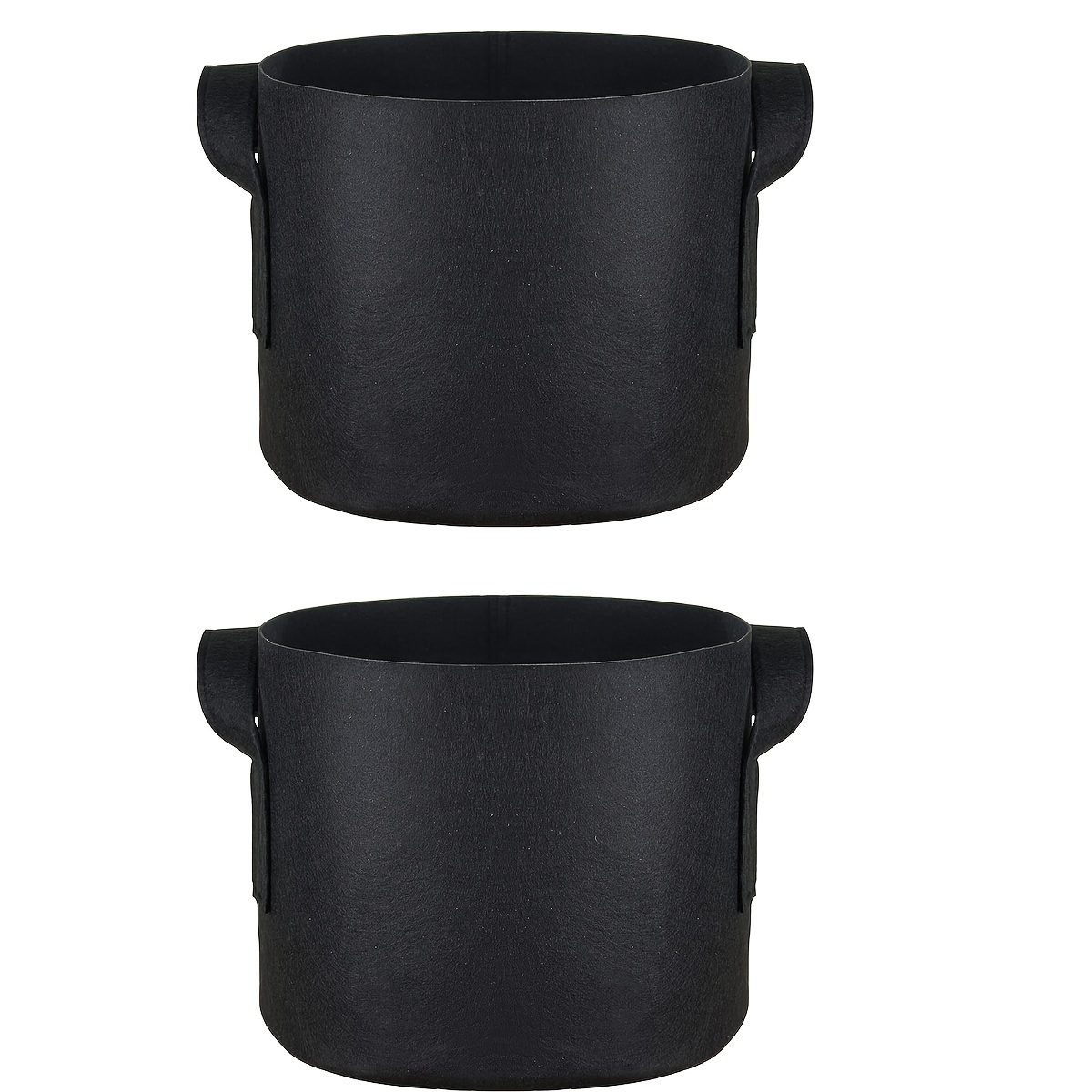 

2-Pack de planters gonflables renforcés épaissis avec poignées, 3/5/7/10 gallons, pots en tissu pour intérieur et extérieur, multi- pour jardin, fruit, légume et