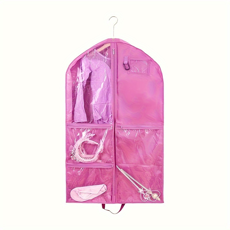 TEMU 1pc Hanging Garment Bag, 40 Inch Dance-wear Bag For Hanging Clothes, Garment Bags For Travel Storage, Dance Clothes Bag, Garment Bag For Dance