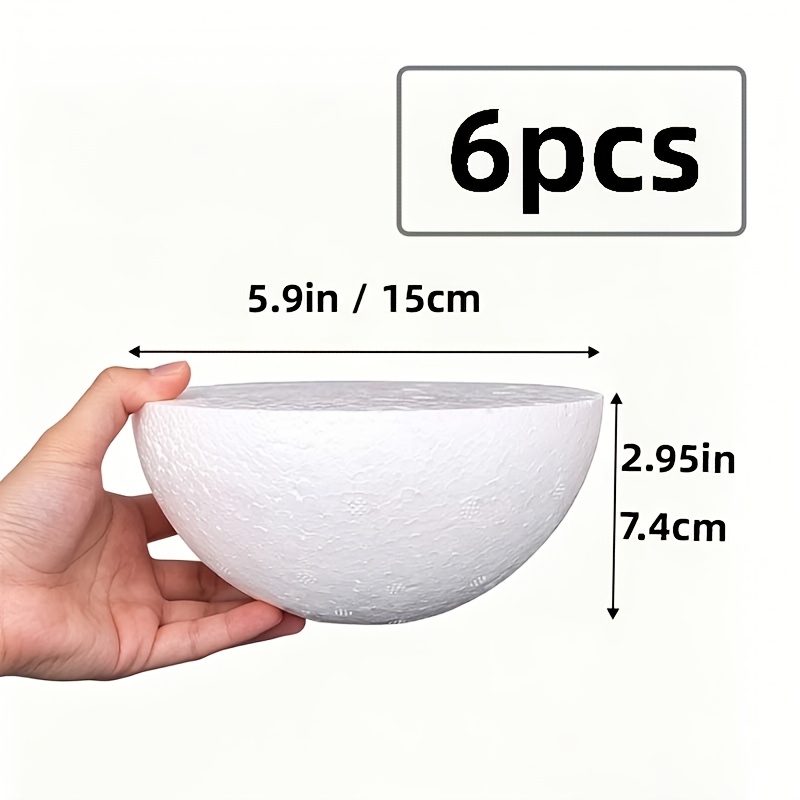 TEMU Lot de 6 bases en mousse pour fixer les tiges florales ; en mousse pleine, adaptés aux de réception de mariage et supports floraux ; Matériau de