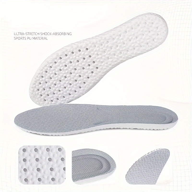 Ultra-Soft Shock-Absorbing Insoles for Men & Women - Breathable, Full Coverage EVA Material