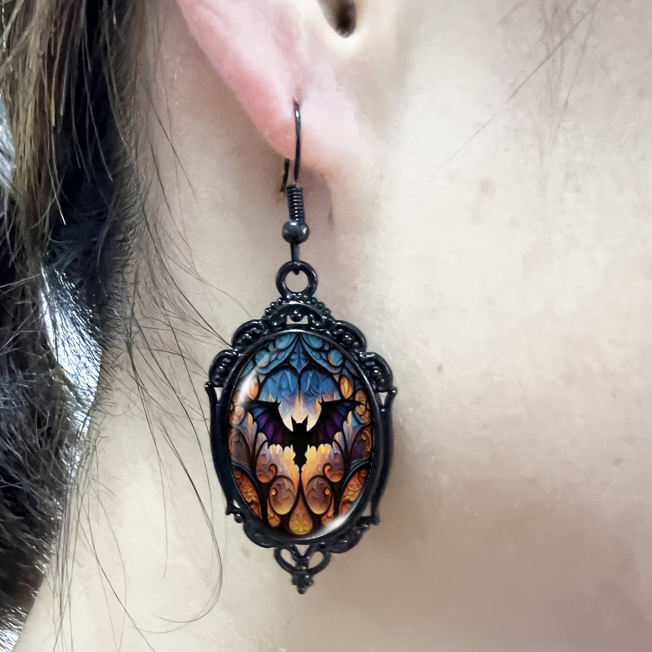 Women's Vintage Gothic Dangle Earrings, Everyday Wear