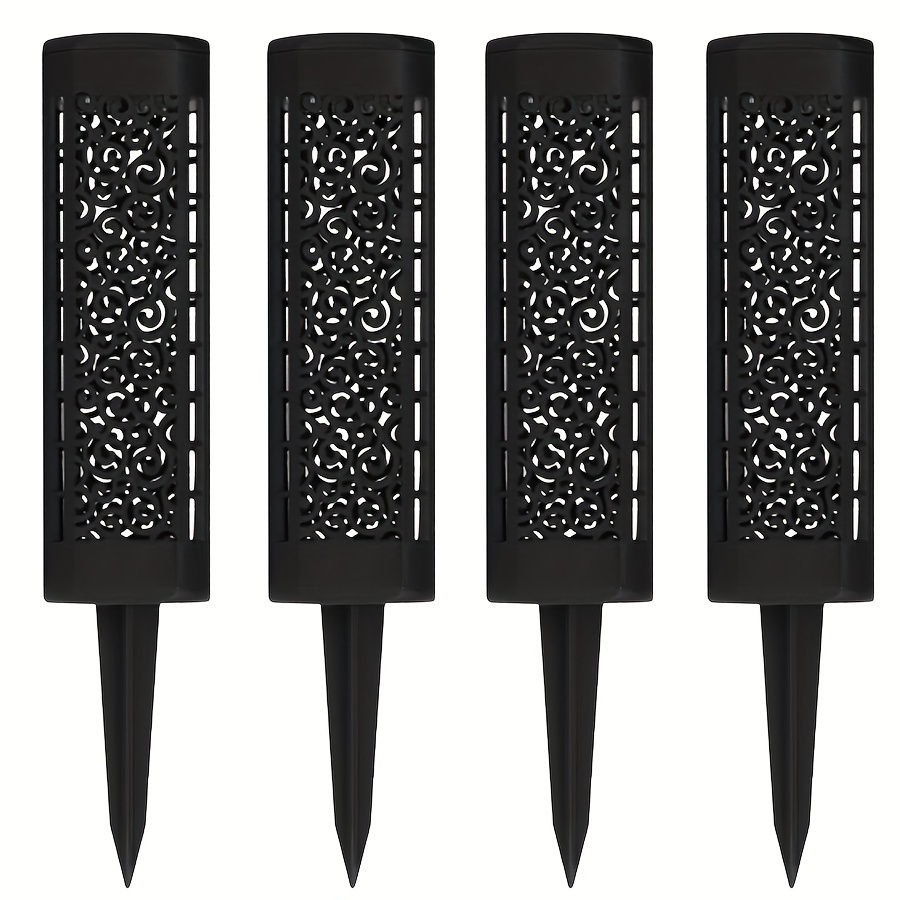 Image of 4/8pcs Solar Garden Floor Lamp, Solar Outdoor , Automatic Led Halloween Christmas Decorative Landscape Lighting, For Courtyard, Yard, Garden, Path, Lawn, Street, Party Holiday Decoration