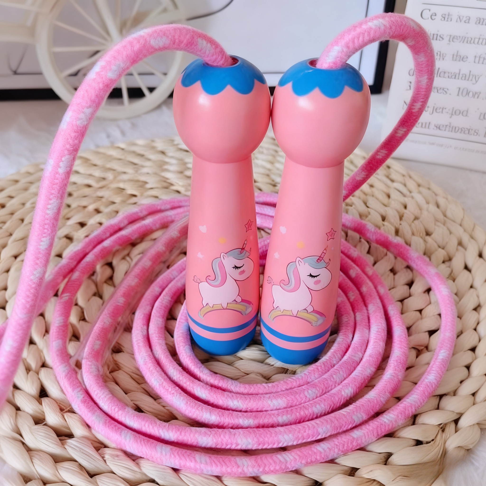 Compact Wooden Handle Jump Rope (2 Colors Optional) - Adjustable Length, -free Skipping Rope, Small Fitness Gear For Beginners, Ideal Gift For Home Exercise & Travel Workouts