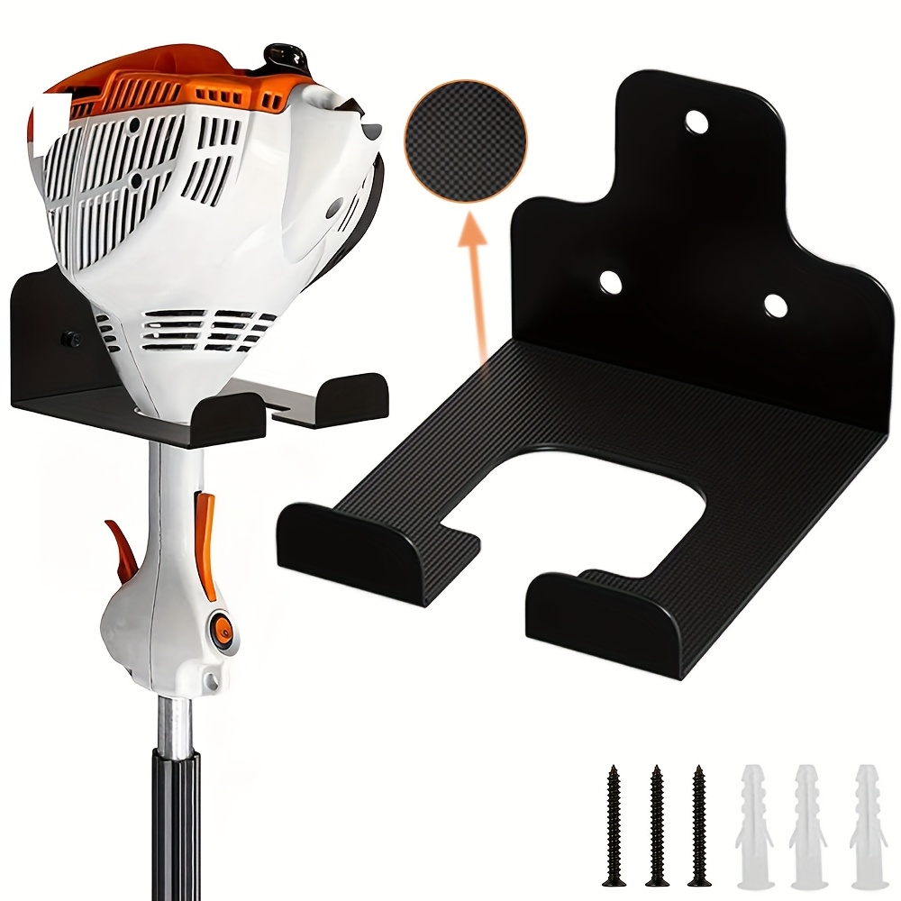 TEMU Easy-install Heavy Duty Steel Hanger - Wall Mount Trimmer Rack For Garage, Garden Tool Organizer Hooks For Grass & Hedge Trimmers