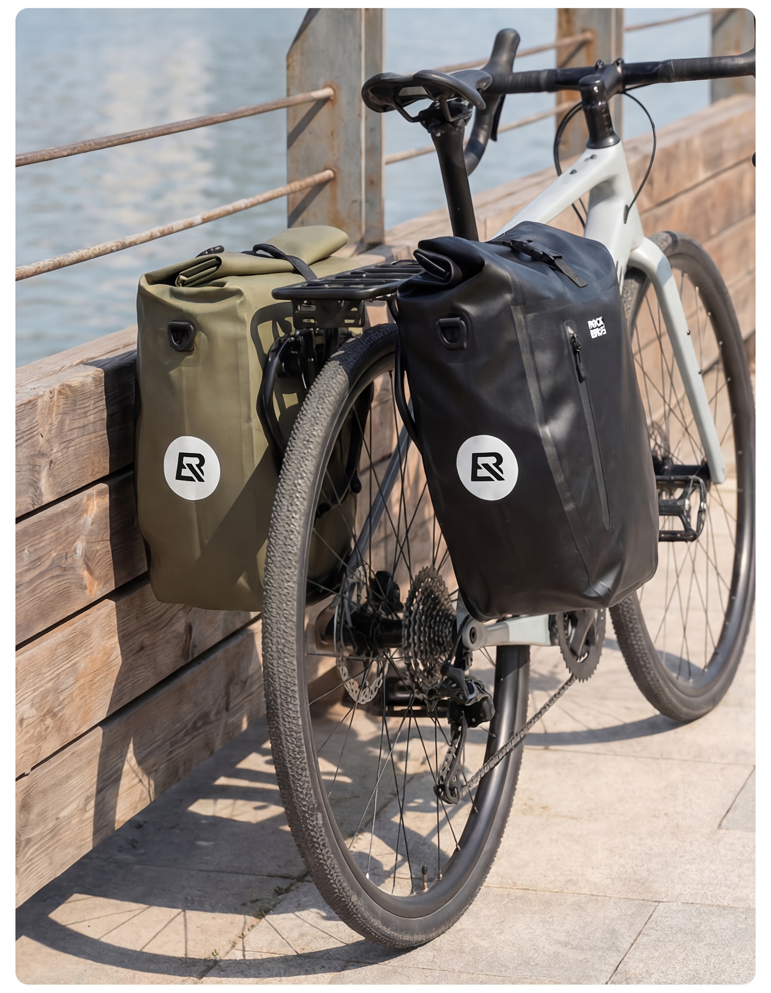 Waterproof Bike Pannier Bag 20L Big Capacity Bicycle Rear Rack Bag Shoulder Bag Handbag Travel Cycling Accessories