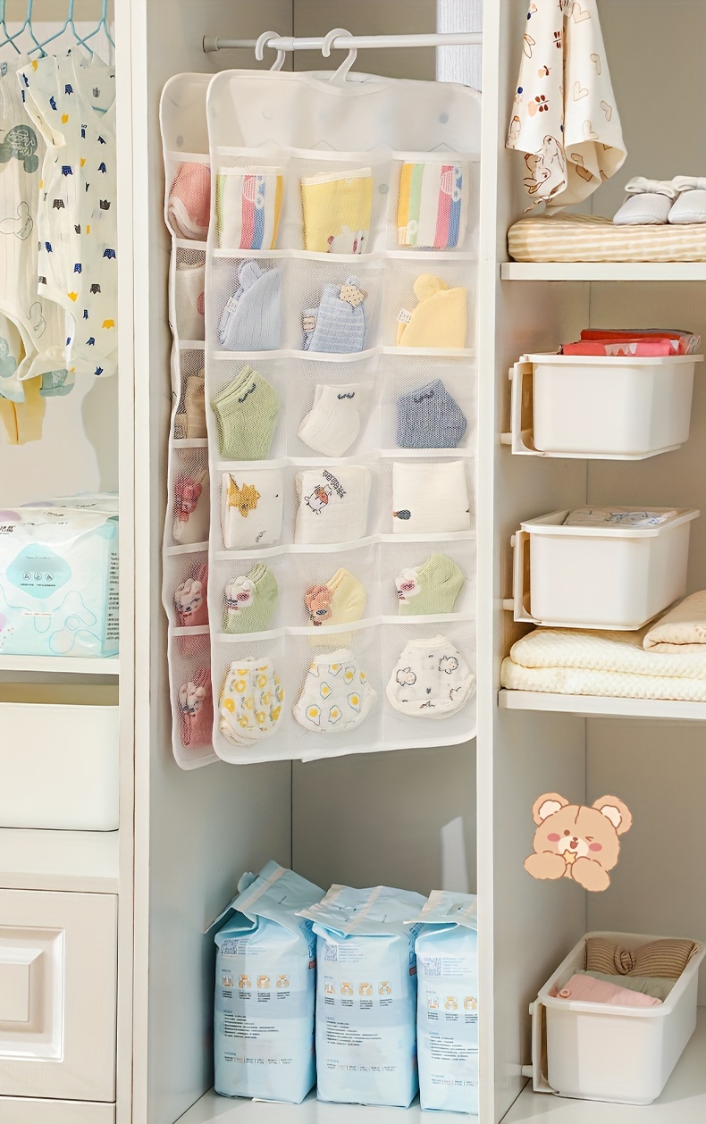 space saving 18 pocket over the door organizer for closet lightweight storage solution for nursery   room details 0